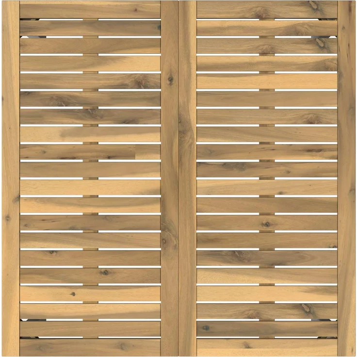 vidaXL Gartentisch NAARDEN Weiß gewaschen 80 x 80,5 x 75 cm 901759 – Bild 4