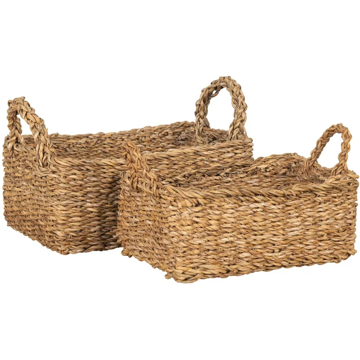 House Nordic Körbe, Seegras, natur, 2er Set – Bild 1
