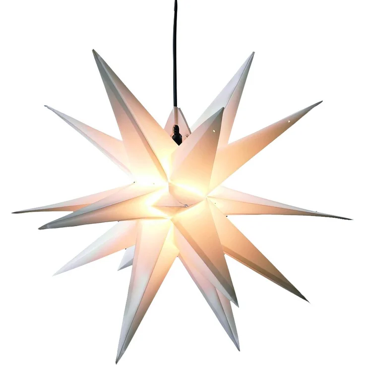 Saico LED-Stern mit Timer Ø 35 cm warmweiß weiß