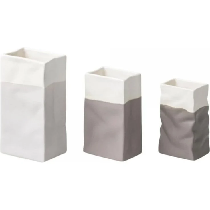 Räder Vase Mini Porzellantüte Set Aus 3 Grautöne