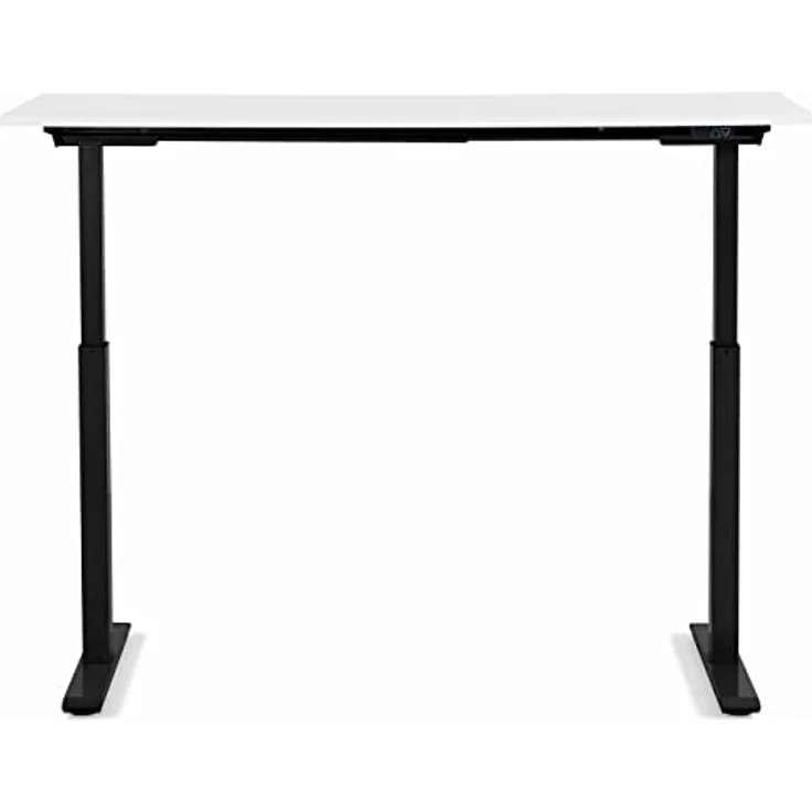Kare Design Schreibtisch Office höhenverstellbar 160x80 cm, Elektrisch höhenverstellbarer Schreibtisch mit Doppelmotor, Stufenlos höhenverstellbares Tischgestell inkl. Tischplatte, Steh-Sitz Pult – Bild 4