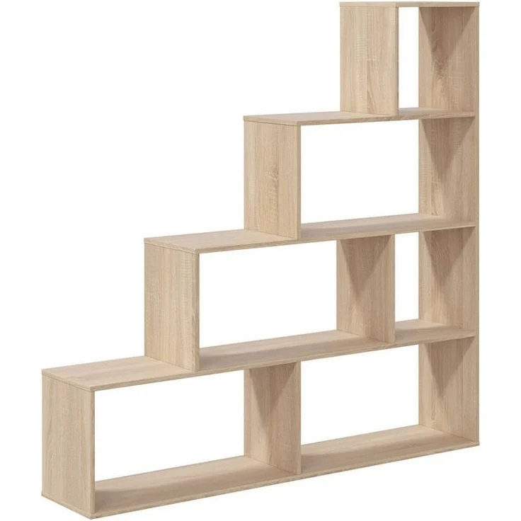 habeig Stufenregal Stufenregal Bücherregal Treppenregal Raumteiler 145x145cm, Made in Spain – Bild 5