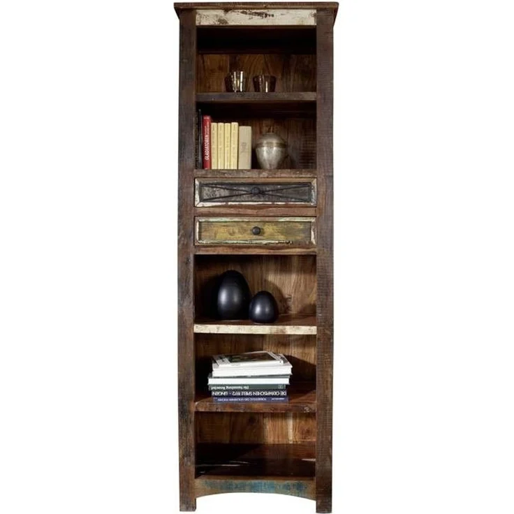 Regal Altholz 60x35x190 mehrfarbig lackiert NATURE OF SPIRIT #23 – Bild 1