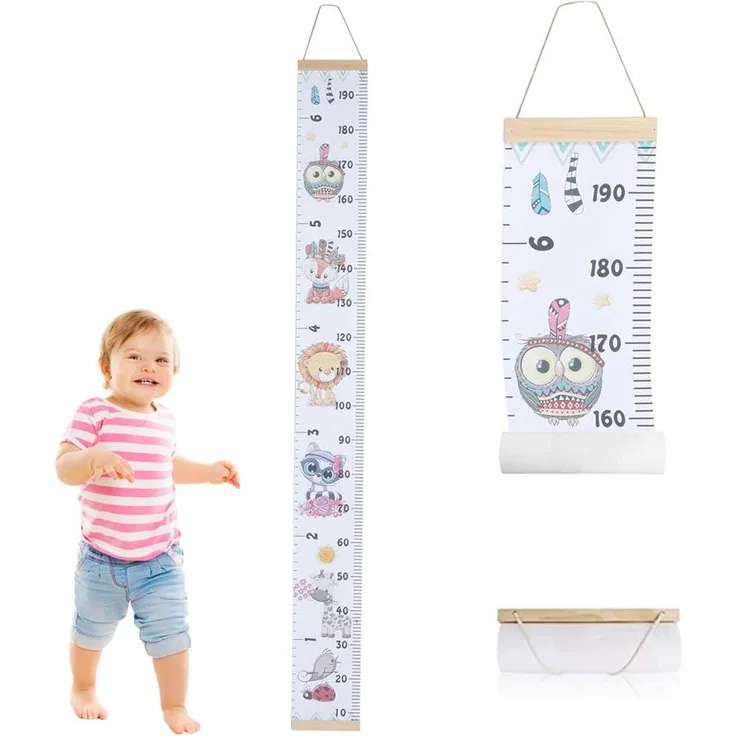 Kinder Messlatten Kinder Höhe Maßnahme Wachstumstabelle Tragbare Nette Wandaufkleber Home Raumdekoration für Kleinkinder Babys(#4)