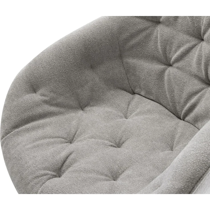 Drehstuhl Gaio-Flex Strukturstoff Soft Grau Kreuzgestell breit Effektfinish Titan 360° drehbar Wippfunktion – Bild 4