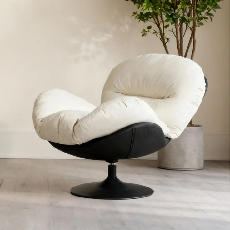 PEALOV Drehsessel 360° höhenverstellbarer Relax‑ und Loungesessel mit abnehmbarem Sitz (1-St), Großer TV‑Sessel mit Metallgestell für das Wohnzimmer – Bild 1