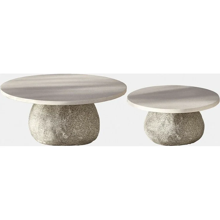 Mirabeau Gartentisch Couchtisch Orivana grau/beige – Bild 2