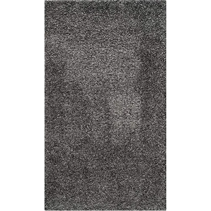 SAFAVIEH Zottelig Teppich für Wohnzimmer, Esszimmer, Schlafzimmer - California Shag Collection, Hoher Flor, Dunkelgrau, 69 X 152 cm
