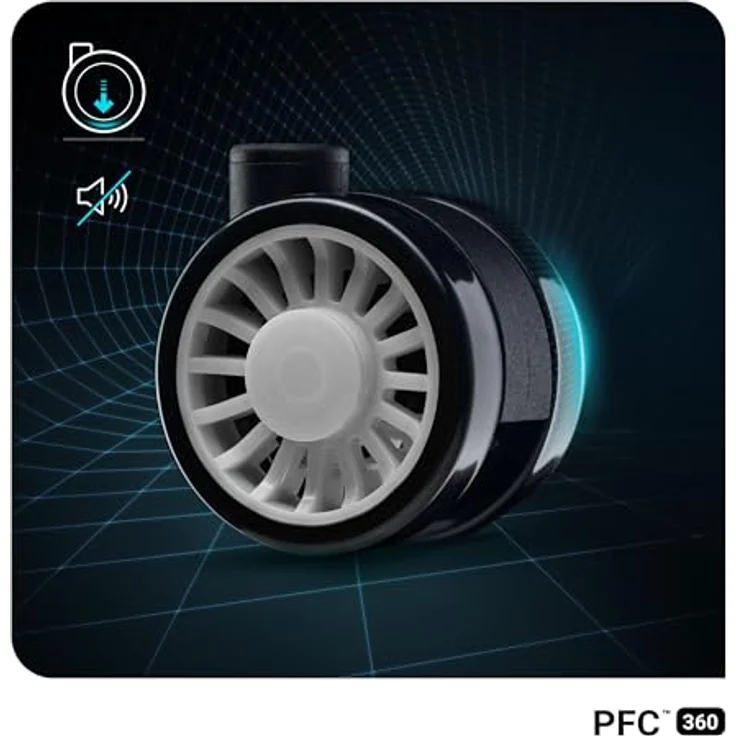 Diablo Anpassbarer Gaming Stuhl Ergonomisch X-Horn 2.0 | Verstellbare Rücken-, Sitz- und Armlehnen | Nacken-/Lendenkissen, Eco Lederpolsterung | Ergonomischer Gamer Stuhl | Normal (L) | Schwarz-Weiß – Bild 9
