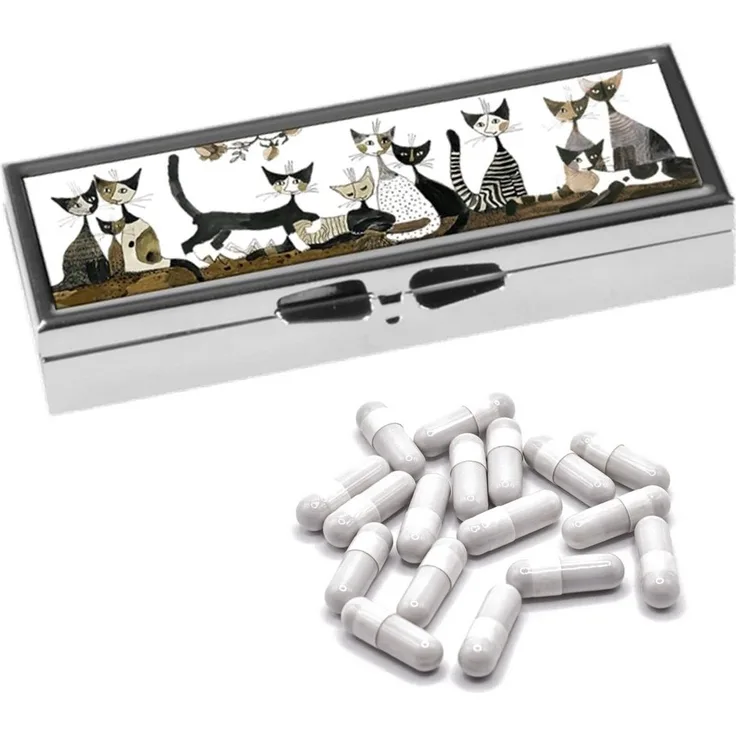 MediMuc Pillendose für 7 Tage von Fridolin - mit Spiegel - Modellauswahl, Tablettendose, Pillendose, Tabletten Organizer, Tabletten Dose