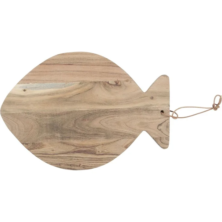 Ib Laursen - Schneidebrett Servierbrett Fisch Rundlich 28x40cm Holz 17101-00