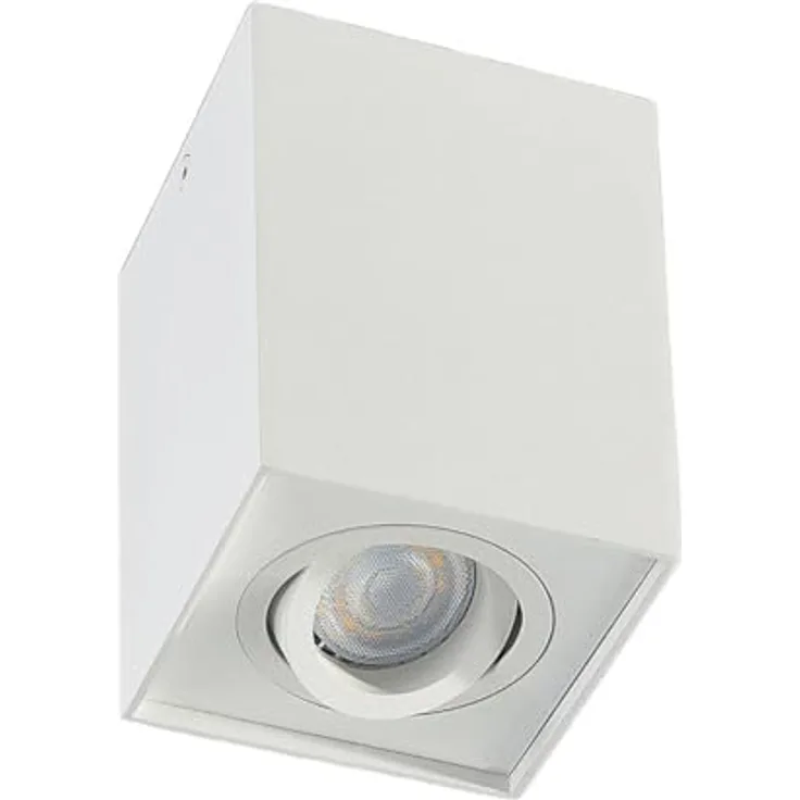 Arcchio Deckenlampe Jolina, moderne Deckenleuchte in Weiß aus Aluminium, 1 flammig, GU10, ideal für Flur, Küche und Bad