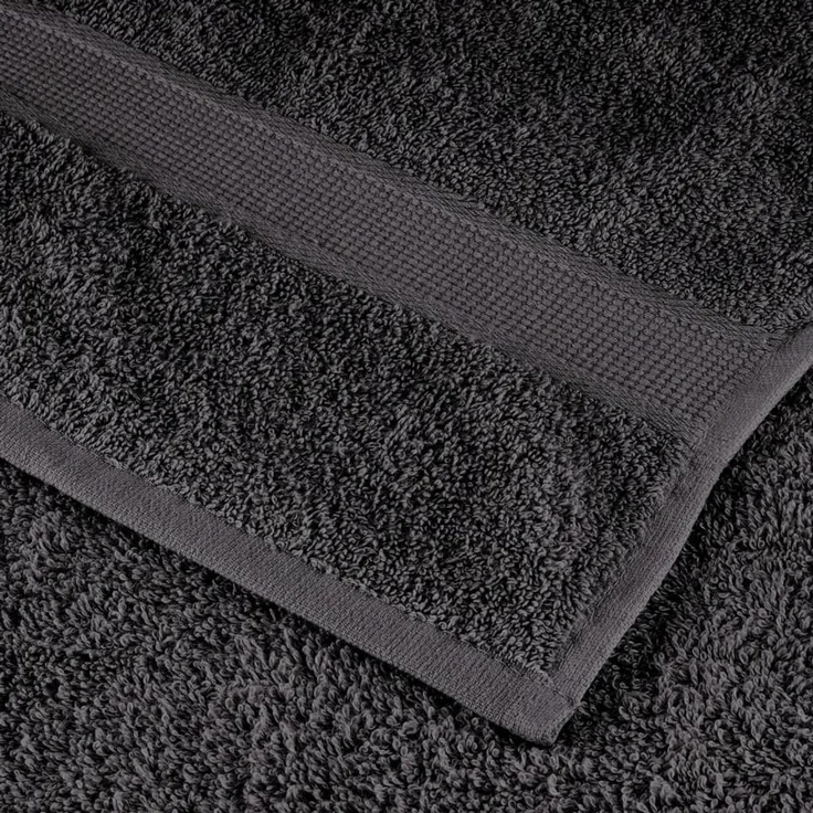 vidaXL Premium Handtücher SOLUND 2 Stk. Anthrazit 100x200 cm 600 g/m² 137172 – Bild 5