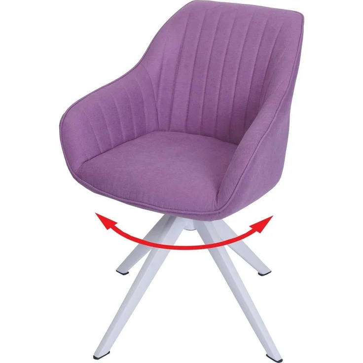 MCW Esszimmerstuhl MCW-K27, Um 360° drehbar, Bequeme Formgebung, Mit Armlehne – Bild 2