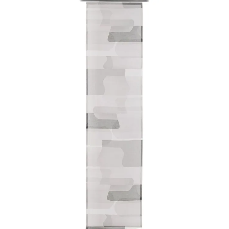 GÖZZE Flächenvorhang BOLERO anthr. BH 60x245 cm grau Gardine Fertigvorhang