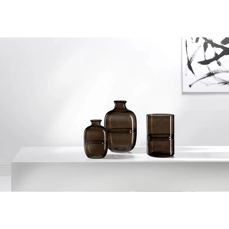 Ritzenhoff & Breker Larissa Vase 16 cm 2er Set anthrazit/braun – Bild 3
