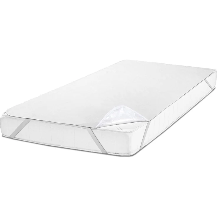 Setex wasserdichter Molton Matratzenschutz Fixspann 180 x 200 cm, Matratzenschoner aus 100% Baumwolle in weiß