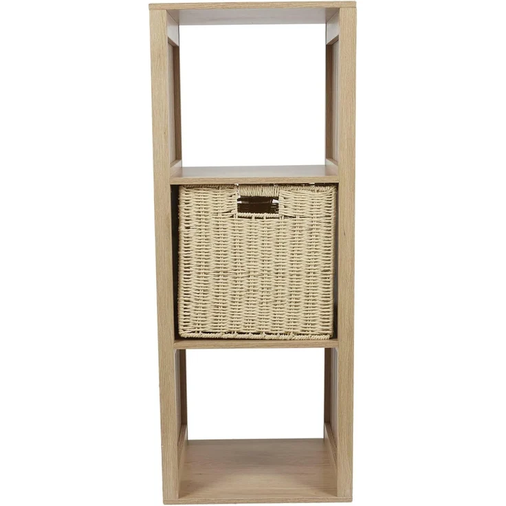 HOME DECO FACTORY - HD0242 – Modularer Ordner, 3 Fächer, 38,5 x 99 x 32 cm, Braun – Bild 6