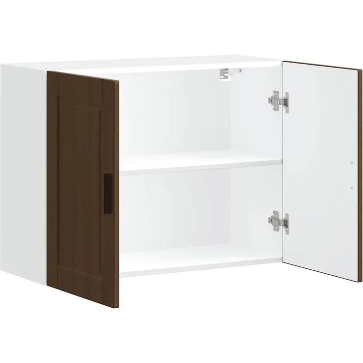 vidaXL Küchen-Hängeschrank Porto Braun Eichen-Optik Holzwerkstoff 854074 – Bild 5