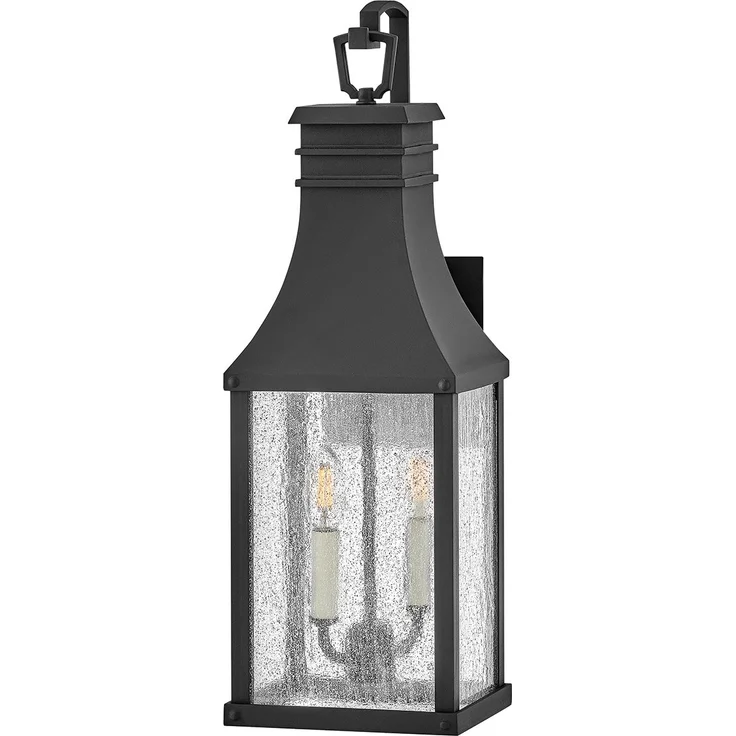Elstead Lighting Beacon Hill Wandleuchte Medium 2-Light Schwarz IP44 E14 – Bild 1
