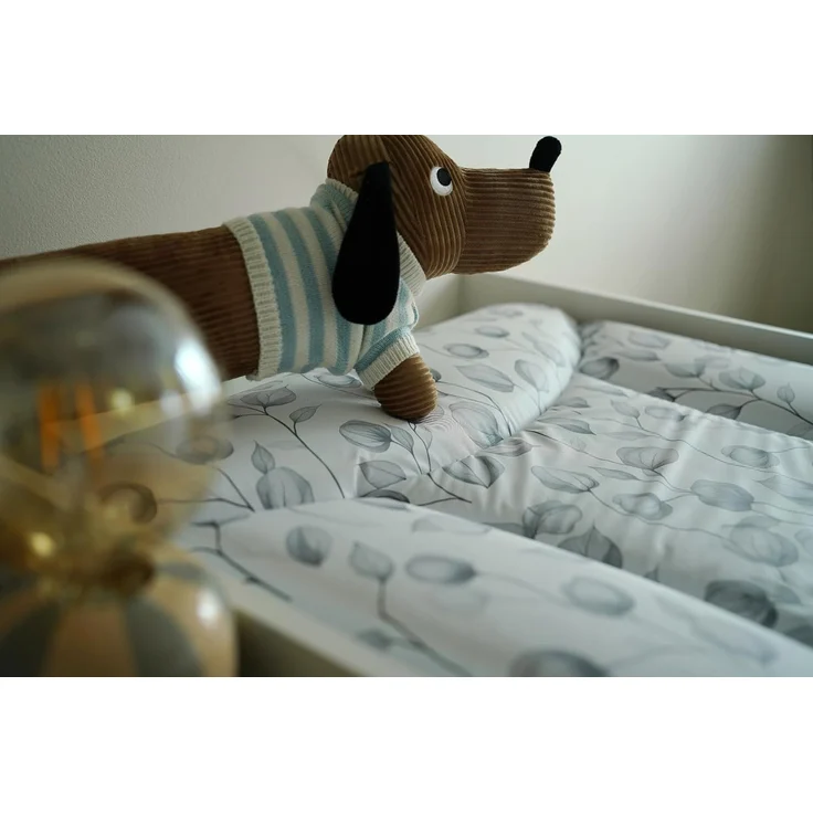 Ceba Baby® weiche Wickelauflage 75x72 cm - Doppelseitige Baby Wickelunterlage - Wickeltischauflage für Junge und Mädchen - Wasserdicht, abwaschbar - OEKO-TEX - Made in EU - Goldbeere – Bild 9