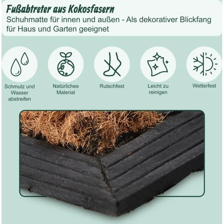 Halbrunde Fußmatte Ornament 10051277 – Bild 5