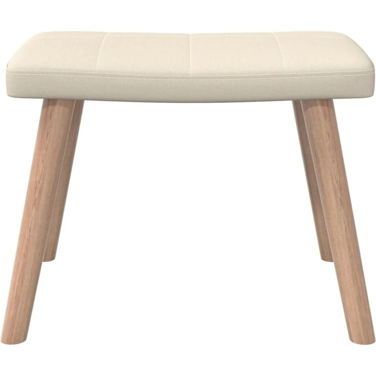 vidaXL Relaxsessel mit Hocker Creme Stoff [327932] – Bild 11