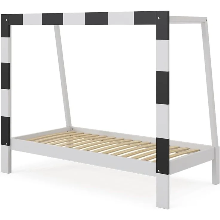 Kinderbett Football goal Weiß 80x160 cm ohne Matratze Vitalispa – Bild 1