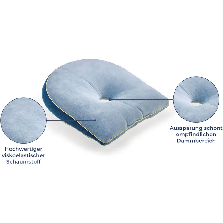 Maximex Sitzkissen Maximex Visco-Keilkissen, Anti-Dekubitus, 40 x 36 x 13 cm – Bild 3