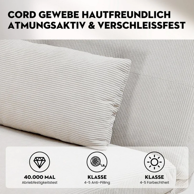 GTPLAYER Schlafsofa Bettsofa mit Schlaffunktion, Klappsofa – Bild 4