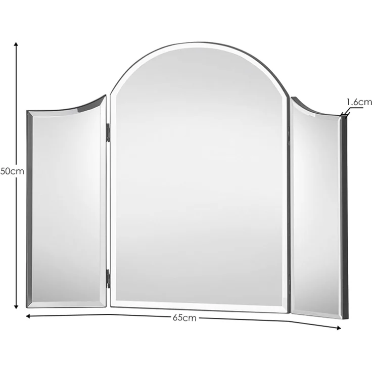 Julian Bowen Canto Schminktischspiegel, Glas – Bild 4