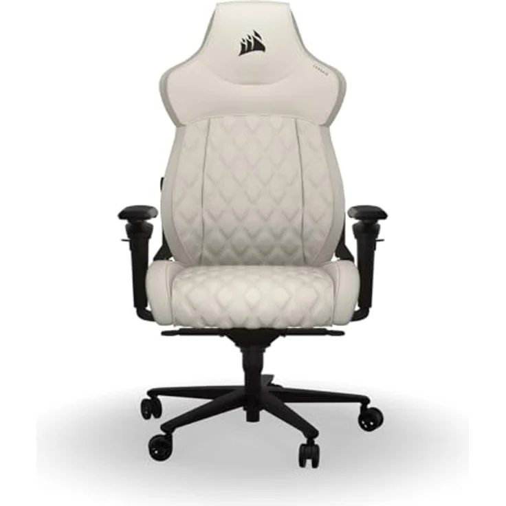 Corsair TC500 Luxe Gaming-Stuhl mit verstellbarer Lendenstütze und Omniflex-Armlehnen, Frost – Bild 3