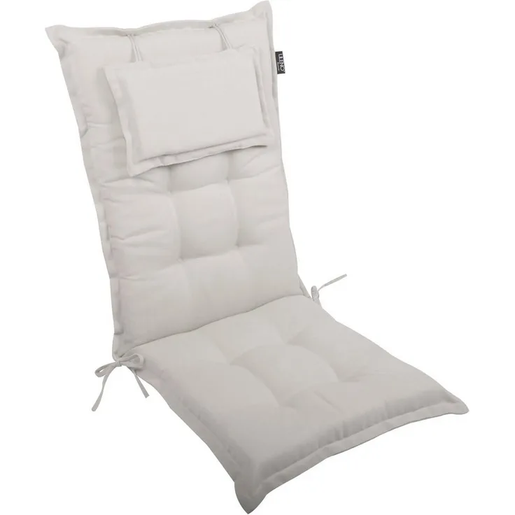 LILENO HOME Hochlehnerauflage Gartenstuhl Auflage, bequeme Sitzauflage für Gartenmöbel, Stuhlkissen, (1 St, 1er Set), Polsterauflage Natur Y, Sitzpolster für Klappstühle