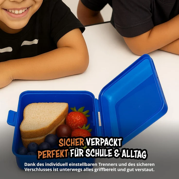United Labels® Lunchbox mit Trennwand - Feuerwehrmann Sam, Kunststoff (PP) – Bild 3