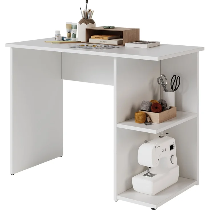 Schreibtisch Simple Weiß 100 x 50 cm Vicco – Bild 5
