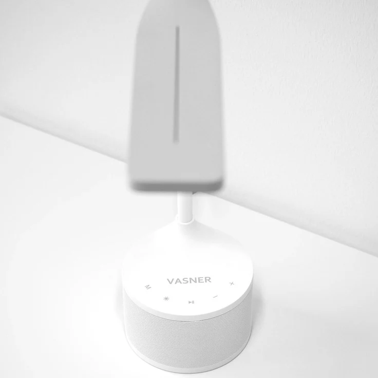 VASNER Lumbeat Schreibtischleuchte LED weiß 3,5 W dimmbar USB Bluetooth Musik Tageslicht – Bild 2