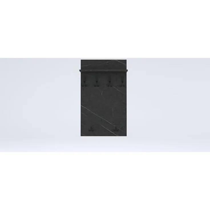 AKKE Garderobenhalter, MAXI Große Garderobe Schwarze Haken 2mm PVC Kantenumleimung – Bild 3