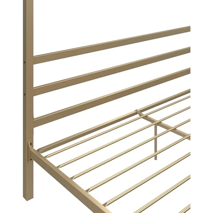 DHP Furniture Modern Canopy Gold Metal Bed Superking – Bild 10