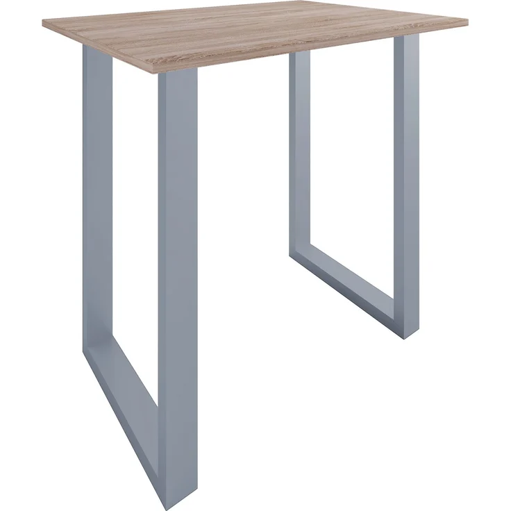 VCM Bartisch Xona 920146 Silber / Sonoma-Eiche H. 102 x B. 110 x T. 80 cm – Bild 2