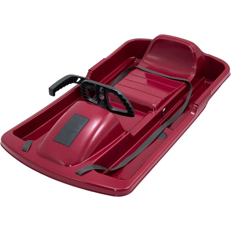 KHW | Lenkschlitten Snow Fox | Berry | 95 cm | TÜV-geprüft | inkl. Zugseil | ausgefeiltes Lenksystem | kälte- und lichtbeständiger Kunststoff | Made in Germany – Bild 1