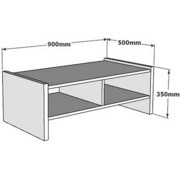 Skye Decor 'Pera - Walnut' Couchtisch, Walnuss, 90 x 35 x 50 cm – Bild 6