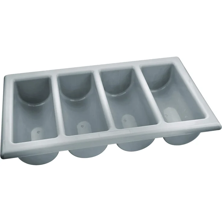 Gastrokasten grau 4 Fächer, Polypropylen – Bild 1