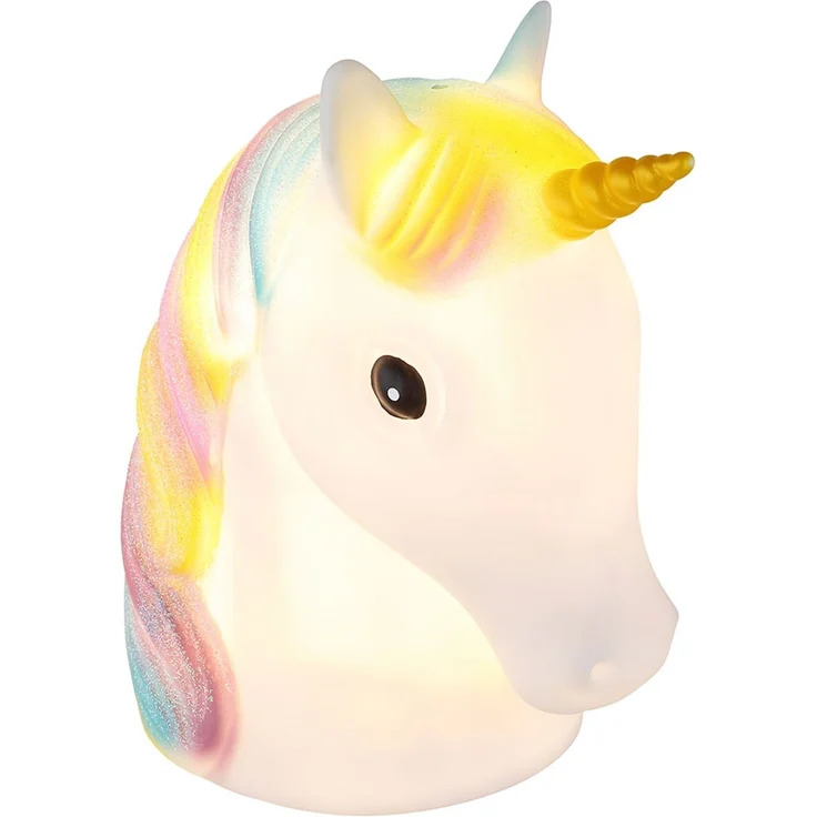 LED Dekolampe Einhorn, Tischlampe, USB oder Batterie, H 21 cm – Bild 7