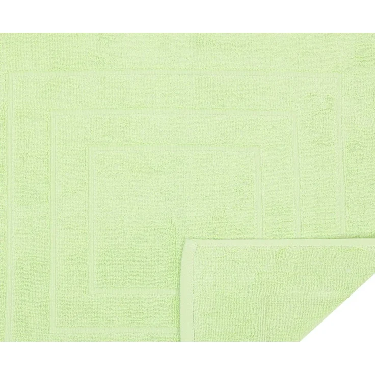 Betz Badematte 2 Stück Badvorleger Palermo Größe 60x60 cm, eingewebte Quadratmuster, strapazierfähig, Baumwolle, quadratisch – Bild 2
