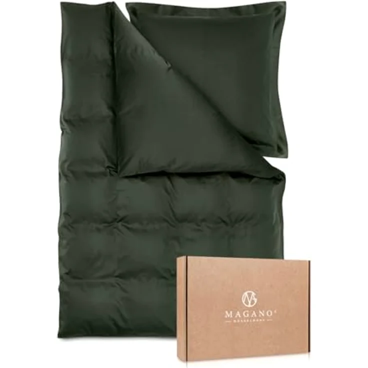 MAGANO Bettwäsche, Luxus Bambus & Baumwolle Satin, 400 TC Luxusqualität, Hypoallergen, Thermoregulierend – Bild 2
