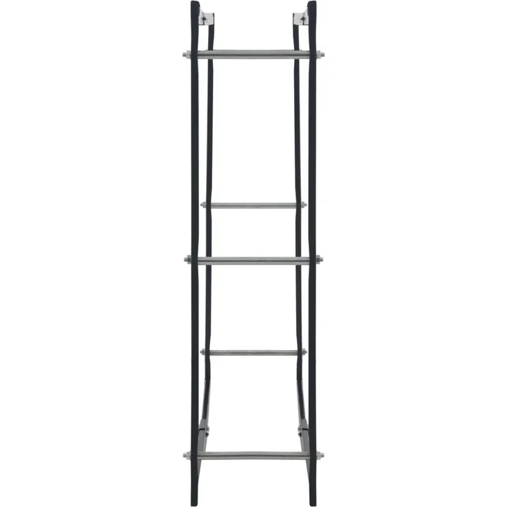 vidaXL Brennholzregal Schwarz 100×25×100 cm Stahl 286288 – Bild 4