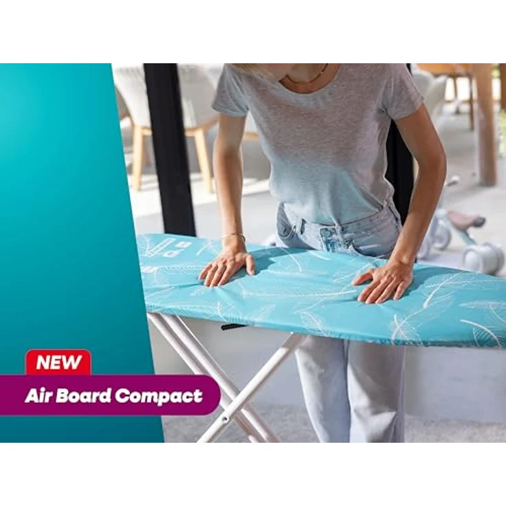 Leifheit Bügelbrett Air Board M Compact, höhenverstellbar 78-98 cm, Bügelfläche 120 x 38 cm, Zwei-Seiten-Bügeleffekt, ultraleicht mit Thermo-Reflect-Bezug – Bild 5