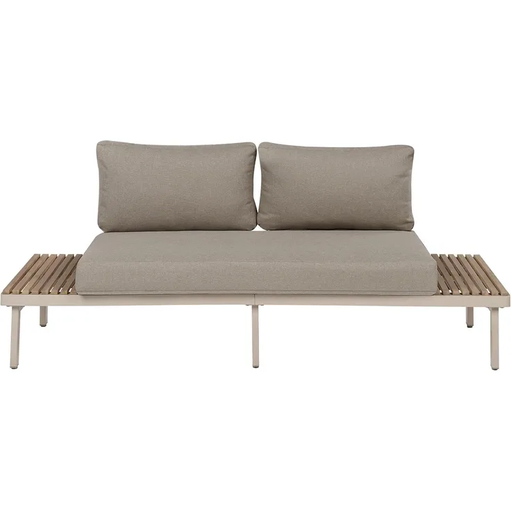 Gartensofa 2-Sitzer FIVIZZANO Akazienholz Beige