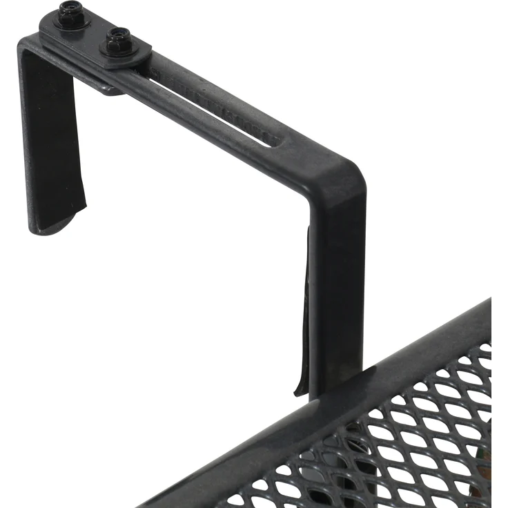 Greemotion 'Toulouse' Balkonhängetisch, klappbar, Streckmetall Kunststoffummantelung, Anthrazit-Grau, 70x47-79x88 cm – Bild 4