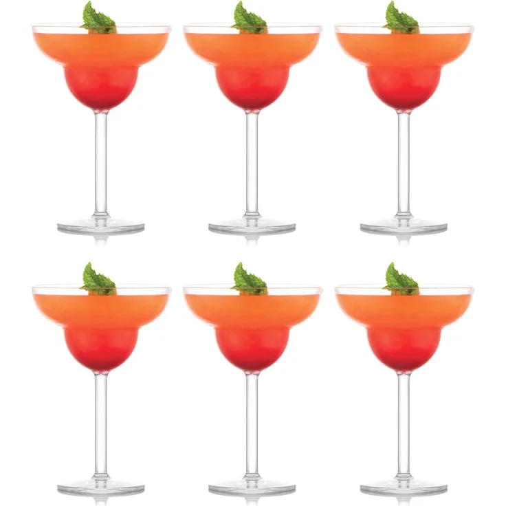 Bodum OKTETT 11929-10SSA Margarita-Gläser aus robustem Kunststoff, 0,25 l